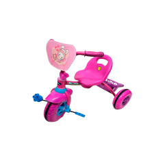 TRICICLO A PEDAL ROSA- DISEÑO CONEJITO