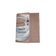 JUEGO DE SABANA BOUQUETEX LISO FULL -BEIGE OSCURO 