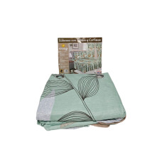 JUEGO DE SABANA CON FALDON Y CORTINAS 160X2M