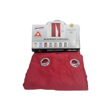 CORTINA CASA MUNDO BLACKOUT - ROJO