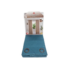CORTINA CASA MUNDO BLACKOUT LINO - CELESTE