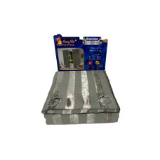 CORTINA BLACKOUT CASA FELIZ LISTRADA DE 4MTS. - MARRON