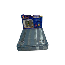 CORTINA  BLACKOUT CASA FELIZ LISTRADA DE 4MTS. GRIS OSCURO