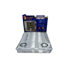 CORTINA LISTRADA BLACKOUT DE 4MTS. BLANCO