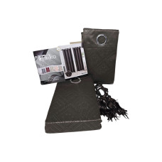 CORTINA TERKO CORTO 2 PIEZAS - MARRON OSURO