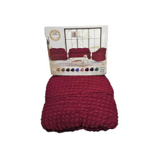 CUBRE SOFÁ ORIGINAL SÚPER CALIDAD - BORDO 3P