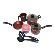 OLLA TRAMONTINA TURIM  7 PIEZAS -  BORDO 